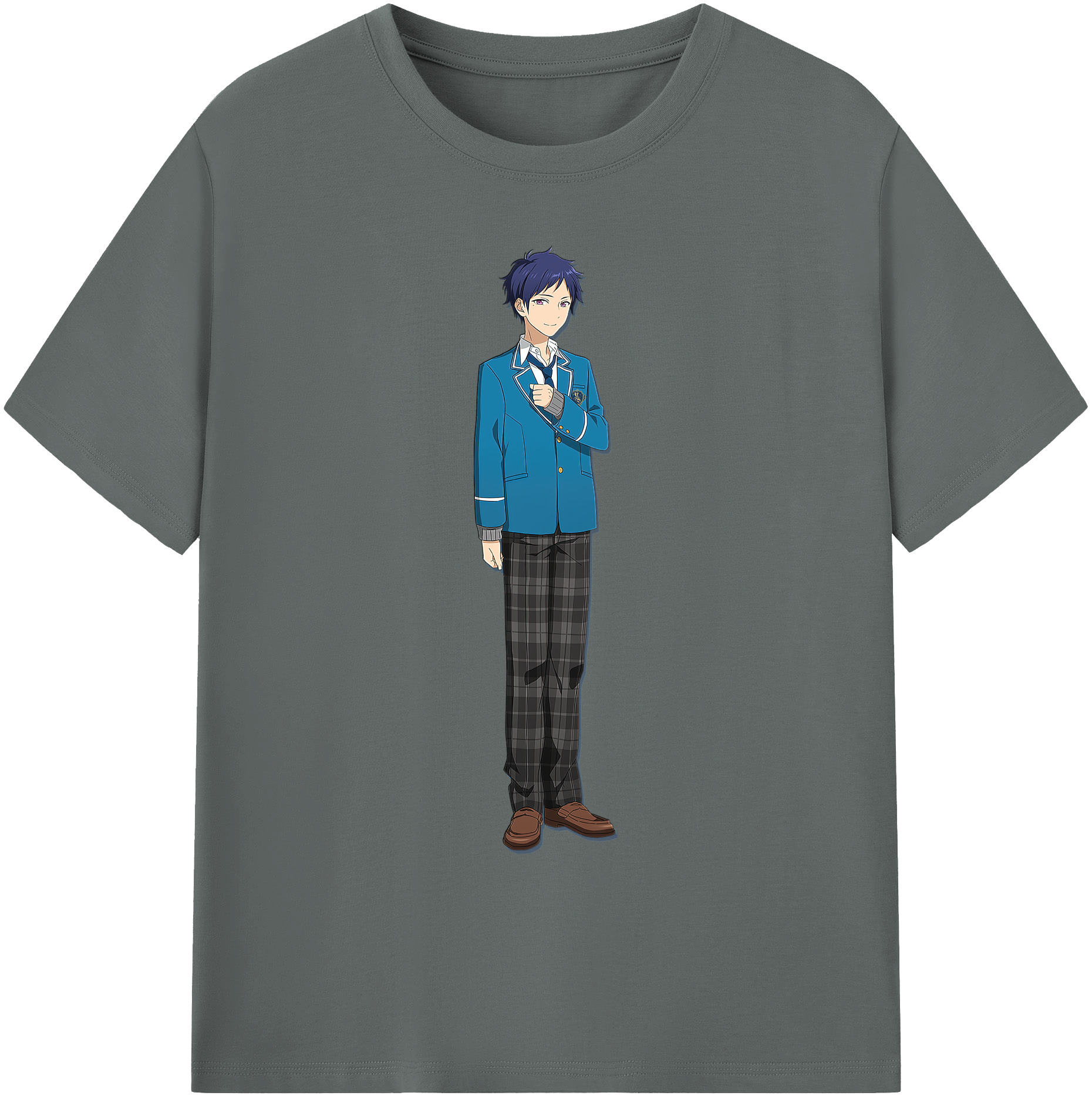 （画像用） あんさんぶるスターズ! Ensemble Stars 綿100％ メンズ半袖Tシャツ｜肌触りやわらか＆通気性